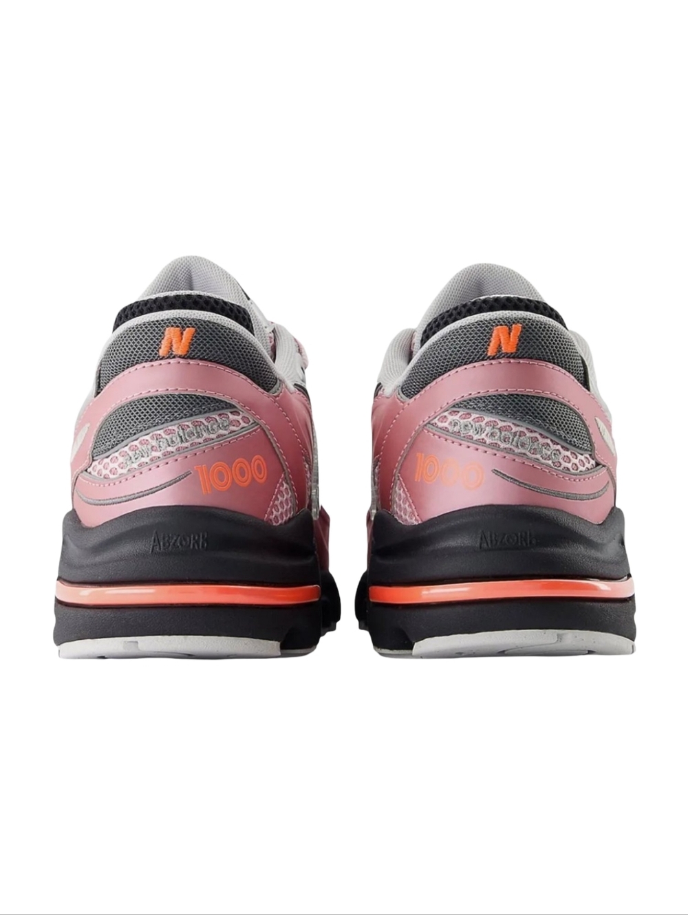 New Balance 1000 Silver Pink Metallic Mesh Running Sneakers M1000MC Womens 11.5 - Picture 13 of 16